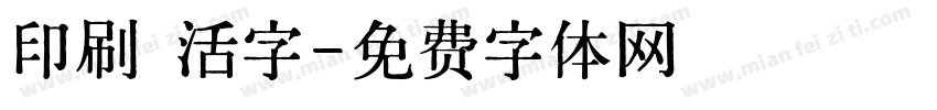 印刷 活字字体转换